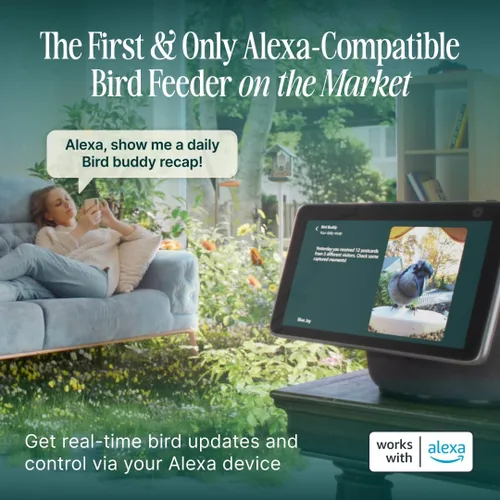 Miniatura 10 de Birdbuddy PRO Comedero Inteligente para Aves sin Energía Solar con Cámara - Identificación de Especies de Aves por IA, Fotos de 5MP, Cámara