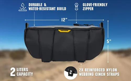 Miniatura 5 de ROBOCUP Bolsa de Manillar para Motocicletas de Aventura, Motos de Cross, ATV, eBikes Almacenamiento de 2L para Herramientas, Teléfono, Llaves