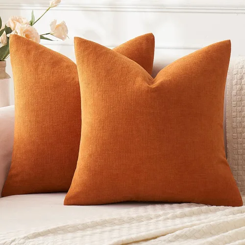 Miniatura 43 de MIULEE Juego de 2 fundas de almohada cuadradas decorativas de felpilla suave de 20 x 20 pulgadas para sofá, sala de estar y cama de color verde oliva