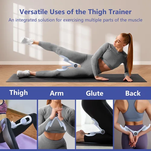 Miniatura 2 de Thigh Trainer, 360°Adjustable Pelvic Floor Muscle Trainer with LED Display, Inner Thigh Exerciser with 20LB Resistance Band for Women, Home Fitness
