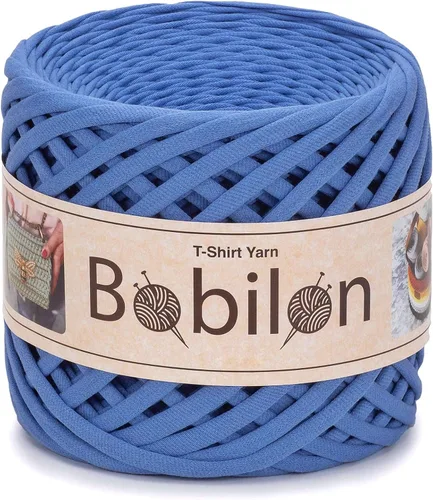 Miniatura 10 de Hilo de camiseta – 0.197-0.276 in – Cinta de punto para ganchillo, tejido, macramé, manualidades – 328.1 ft / 110 yardas – Hilo de algodón Apricot