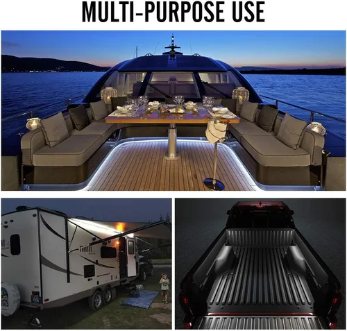 Miniatura 5 de Xprite Kit de tiras de luces LED azules de 60 pulgadas, barra de iluminación decorativa para camionetas de carga, camionetas, SUV, RV, barco