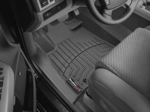 Miniatura 2 de WeatherTech Revestimientos para pisos a medida para Toyota Sequoia, Tundra, Sequoia - 1ra fila (442771), Negro