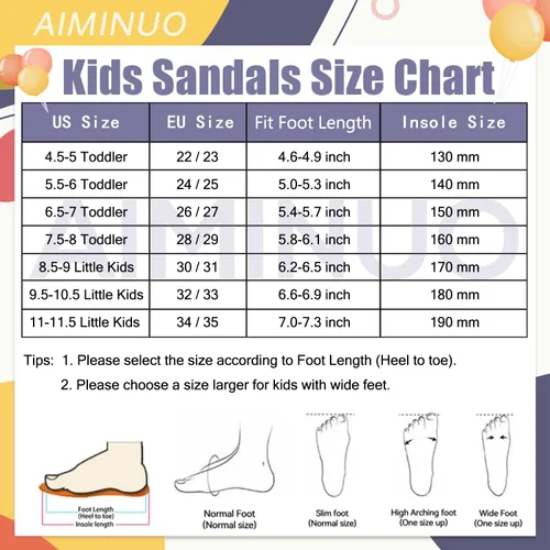 Miniatura 2 de AIMINUO Sandalias de verano para niños pequeños, sandalias antideslizantes para la ducha, playa, piscina, sandalias blancas para niños y niñas