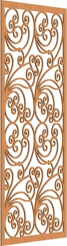 Miniatura 7 de 9 3/8"W x 24 3/8"H x 1/4"T Marilla Decorativos Paneles de Pared de Madera Calado, Abedul