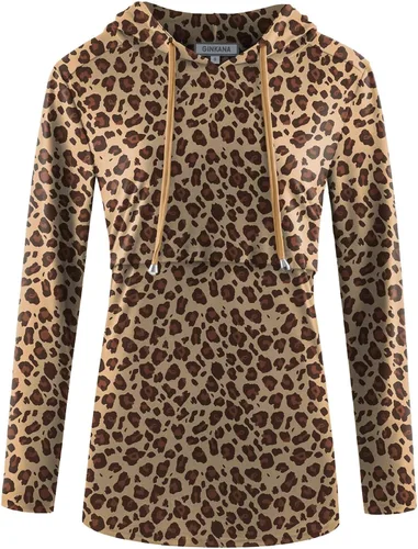 Miniatura 16 de GINKANA Sudadera con capucha para mujer, manga larga, lactancia materna, ropa casual
