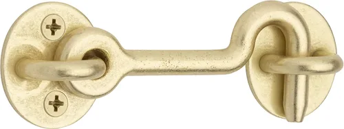 National Hardware N700-154 Gancho de privacidad, oro cepillado, 4"