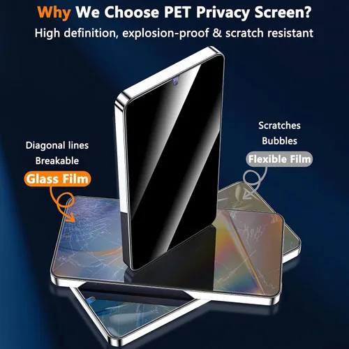 Miniatura 4 de YWXTW EZ Unlock - Protector de pantalla de privacidad para Samsung Galaxy S25 Plus, soporte de huellas dactilares ultrasónico 0.01S, no de vidrio