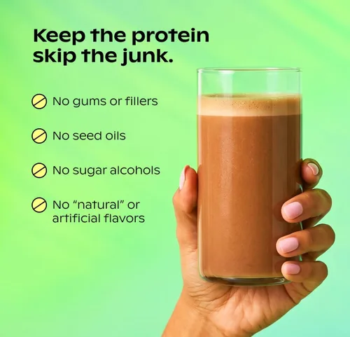 Miniatura 3 de wholier Proteína vegetal orgánica en polvo + prebióticos y aminoácidos, 0.74 oz de proteína de chocolate en polvo, USDA orgánico, apoyo
