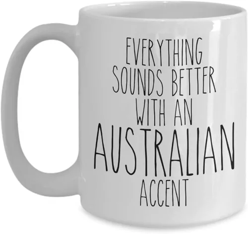 Miniatura 3 de Taza de Australia Everything Sounds Better con una divertida taza de café de acento australiano
