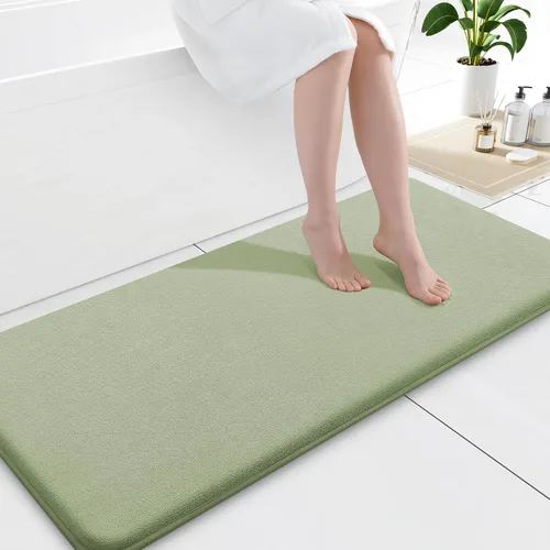 Miniatura 15 de Smiry Tapetes de Baño de Espuma Viscoelástica 36 x 24 pulgadas, Tapetes de Baño Extra Suaves y Absorbentes, Alfombra Antideslizante Lavable