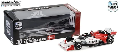 Miniatura 3 de INDYCAR Greenlight 11155 2022 NTT Series - #30 Christian Lundgaard/Rahal Letterman Lanigan Racing, Limpiadores de Escudo (Configuración de Camino)