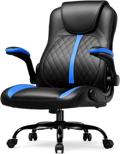 GTRACING Silla de oficina para computadora y juegos, silla ergonómica de escritorio para adultos con soporte lumbar, brazos abatibles, altura