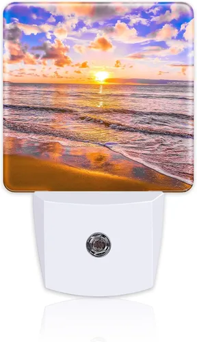 Miniatura 18 de Luz nocturna de Feliz Acción de Gracias para niños, otoño otoño naranja calabaza hoja de arce luz nocturna enchufable con sensor de atardecer a