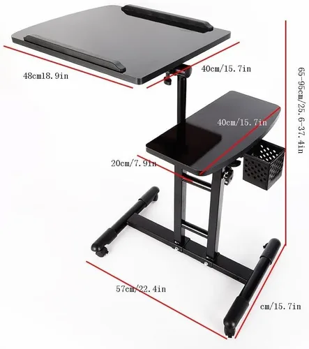 Miniatura 2 de Estación de trabajo de tatuaje, estación de mesa de tatuaje, estación de tatuaje móvil portátil para artista de estudio de tatuajes, con ruedas