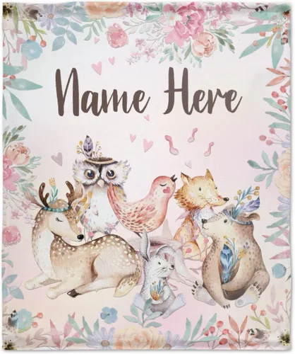 Miniatura 54 de Manta personalizada con nombre, suave, acogedora y ligera, con nombre para sofá o cama, regalo personalizado, unisex, tamaño XS, 40 x 30 pulgadas
