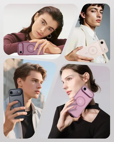 Miniatura 91 de TOCOL Funda para iPhone 11, compatible con Magsafe, protección completa de cámara, imanes integrados, protección contra caídas, funda translúcida