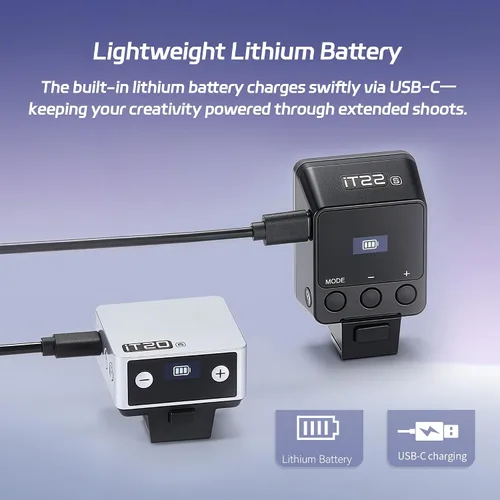 Miniatura 5 de GODOX IT20 C TTL MINI - Luz flash para cámara iFlash, más de 700 destellos y reciclaje de 1.5 s, 6 paradas (potencia de 1/32 a 1/1), batería