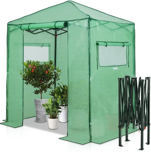 Miniatura 19 de EAGLE PEAK - Invernadero instantáneo emergente, para plantas de jardinería en interiores y exteriores, puertas con cremallera enrollable y ventanas