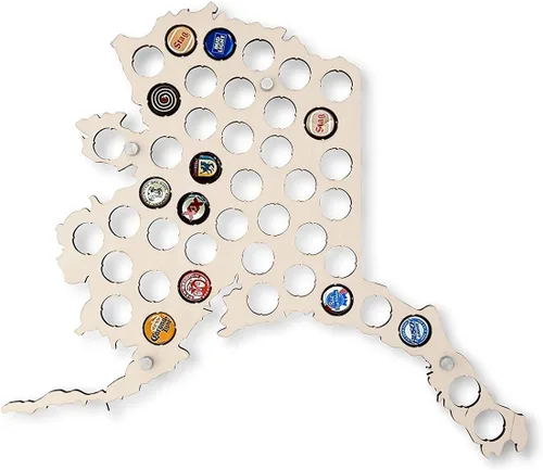 Miniatura 8 de Torched Mapa de tapa de cerveza de Virginia Occidental, soporte de tapa de cerveza de los Estados Unidos, decoración de pared, regalo para amantes