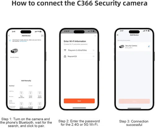 Miniatura 9 de Cámara WiFi 2.4G/5G para seguridad en el hogar con paneles solares dobles, cámara de seguridad solar 2K inalámbrica para exteriores