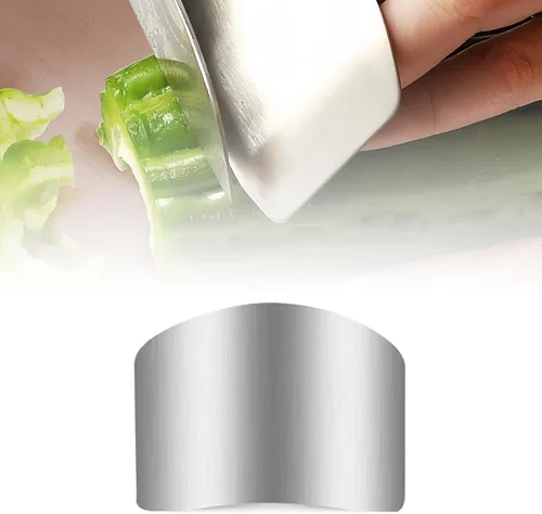Miniatura 7 de Protector de dedos de acero inoxidable, protector de dedos mejorado 2025 para cortar alimentos, herramienta segura para cortar, cortar en cubitos