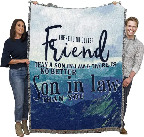 Miniatura 17 de Pure Country Weavers Manta The Only Thing Better Then Having You As a yerno para nietos, padre, montañas, manta de regalo tejida de algodón