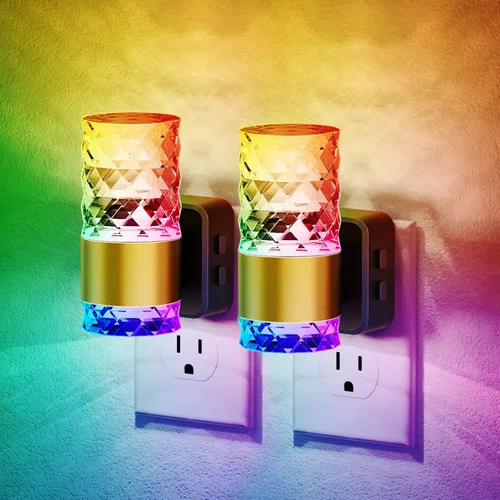 Miniatura 8 de JandCase Luz nocturna, luces nocturnas automáticas enchufables a la pared, luz nocturna LED regulable con brillo ajustable, luces nocturnas