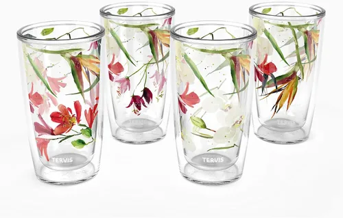 Miniatura 20 de Tervis Kelly Ventura Drift - Vaso aislado de doble pared hecho en Estados Unidos mantiene las bebidas frías y calientes, 16 onzas, clásico