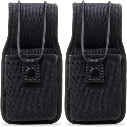 Miniatura 9 de Funda para radio Walkie Talkie para cinturón de servicio de nailon compatible con MOTOROLA MT500, MT1000, MTS2000 y modelos similares