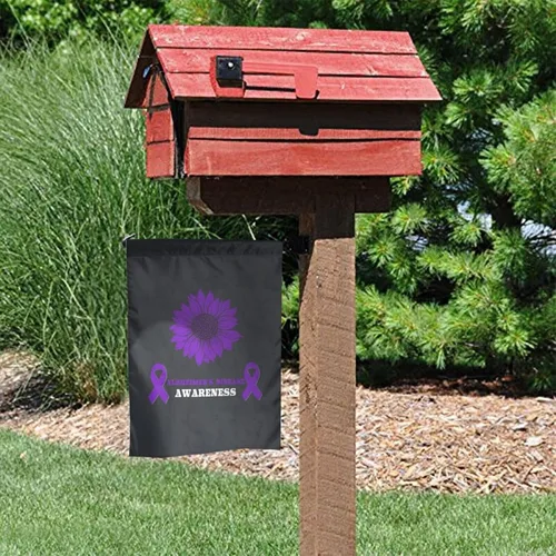 Miniatura 7 de Bandera de jardín de concientización sobre la enfermedad de Alzheimer de 12 x 18 pulgadas, cartel vertical de doble cara para decoración del hogar