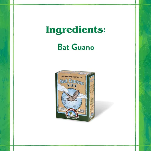 Miniatura 4 de Down To Earth Abonos Naturales Orgánicos Orgánicos Guano de Murciélago - Alimento Vegetal Alto en Nitrógeno para Crecimiento Vegetativo 7-3-1, 0.25