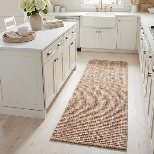 Miniatura 45 de SAFAVIEH Alfombra 9x12 - Colección de fibra natural - Grande - Marrón, Yute hecho a mano, estilo granja, textura gruesa de pelo grueso (NF447D)