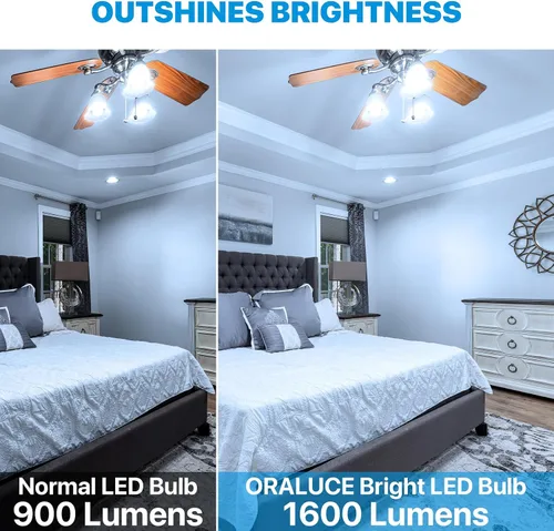 Miniatura 6 de ORALUCE Bombillas LED de 100 W, equivalente a 120 W, 15 W, 1600 lúmenes, 6500 K, luz blanca fría, base media E26, no regulable, certificación UL