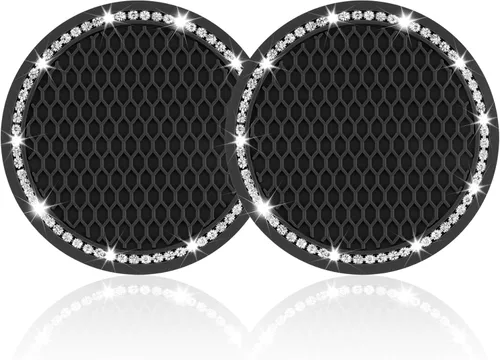 JUSTTOP - Portavasos para automóvil, paquete de 2 unidades, universal, antideslizante, soporte para tazas, accesorios para interiores de automóvil