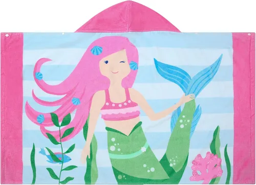 Miniatura 2 de Toallas de baño para niños, toalla para niños y niñas con capucha para playa, baño, piscina, toallas de natación de 30 x 50 pulgadas, tamaño grande