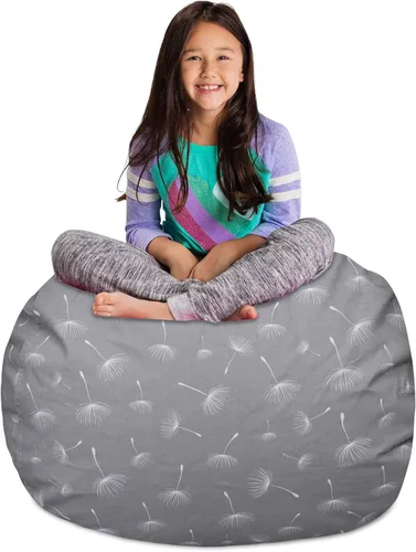 Miniatura 20 de Posh Stuffable Kids Funda de Silla Puf Rellenable para Almacenamiento de Animales de Peluche - Organizador de Juguetes Infantiles, Mediano 27