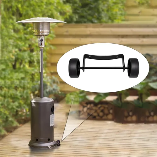Miniatura 5 de Kit de rueda universal para calentador de patio al aire libre, piezas de repuesto para calentador de patio, rueda de calentador de propano para patio