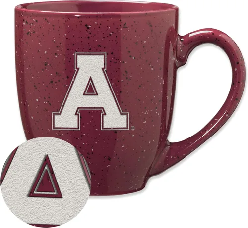 Miniatura 344 de Rico Industries NCAA Virginia Tech Hokies Maroon - Taza de café de cerámica grabada con láser, color del equipo, 16 onzas