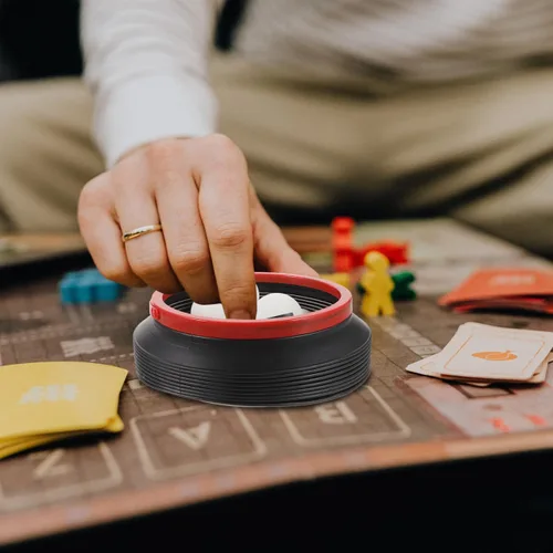 Miniatura 6 de Bolas de rifa numeradas 1-10 pelotas impresas de tenis de mesa con 2 bolas de colores y cubo de almacenamiento plegable para juegos de fiesta
