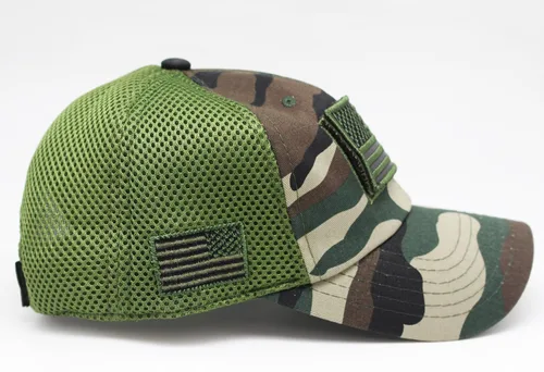 Miniatura 4 de Pit Bull Gorra de béisbol ajustable con parche de EE. UU. (multicolor), Camo Verde