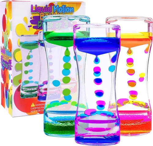 Miniatura 6 de Liquid Motion Bubbler - Juguetes sensoriales visuales para niños y adultos, juguete de burbujas grandes y relajantes, colorido juguete de arena