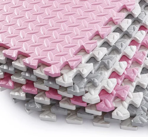 Miniatura 4 de Alfombra de Juego de Espuma para Bebé, Alfombras de Piso Entrelazadas de Espuma de 0.4 Pulgadas de Grosor, Alfombra de Juego para Bebé Suave No