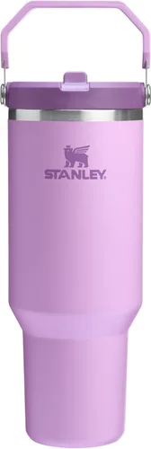 Miniatura 104 de Stanley IceFlow - Vaso con pajilla abatible con asa, de 20 onzas, tapa giratoria y popote abatible, botella de agua resistente a fugas, acero