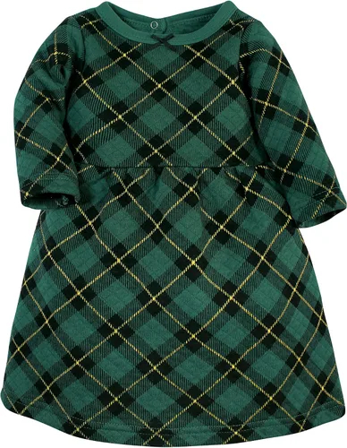 Miniatura 3 de Hudson Baby Vestido y leggings de algodón acolchado unisex para bebé