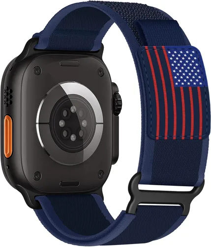 Miniatura 17 de ALMNVO - Correa unisex Trail Loop de nailon resistente para Apple Watch Ultra/2 de 1.92, 1.77, 1.73, 1.65, 1.61, 1.57, 1.49 pulgadas, para Apple