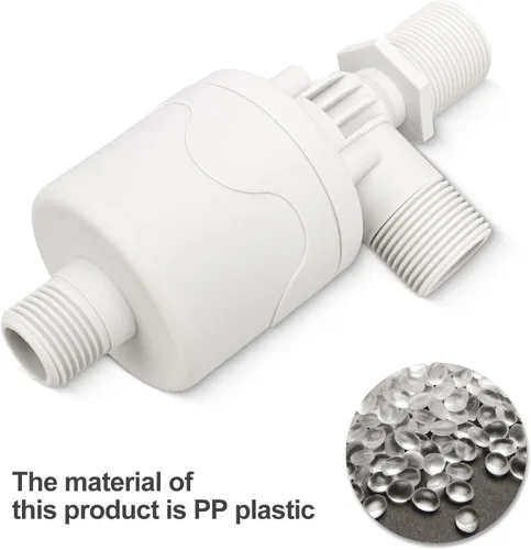 Miniatura 4 de Baomain Válvula de flotador de agua de 3/4 pulgadas, entrada superior, montaje externo, contador automático de nivel de agua para tanque de agua