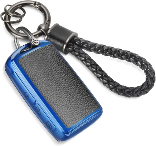 Miniatura 33 de Funda para llavero Jeep con llavero trenzado de diamante de lujo, funda suave mejorada para Wrangler Rubicon Gladiator JL JLU JT Sahara JLU Flip