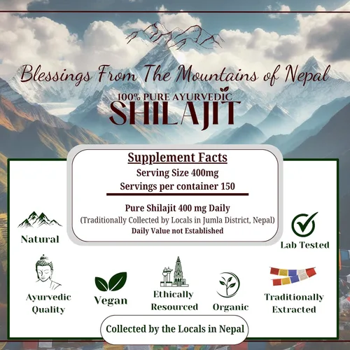 Miniatura 3 de SHILAJIT Resina SHILAJIT 100 % pura del Himalaya Nepalí, suplemento ayurvédico de grado negro, infusión de miel, cosechado a mano, probado
