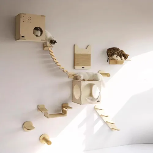 Miniatura 2 de Marco de escalada para gatos, escalera para gatos, cuerda de sisal, árbol de gato, torre de uso para jaula de muebles de mascotas, juguetes